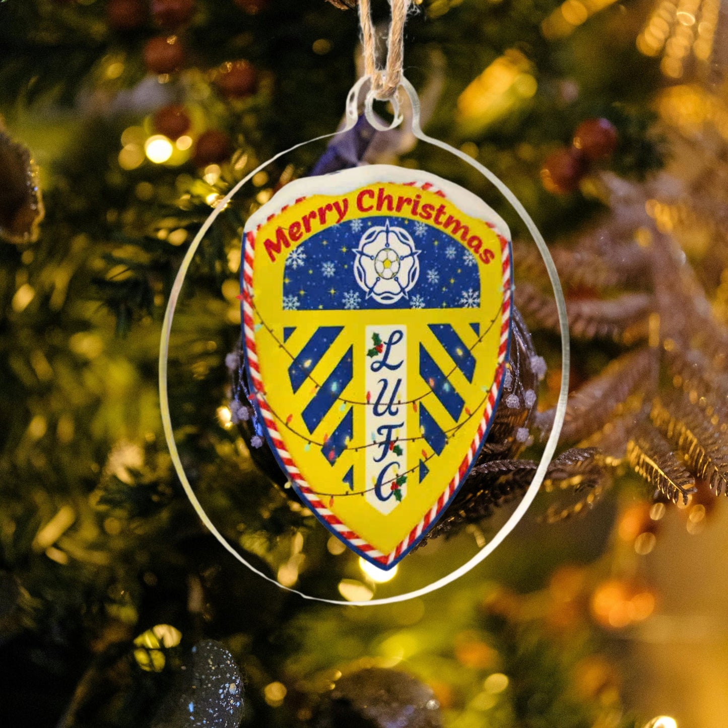 Leeds United Christmas Ornament