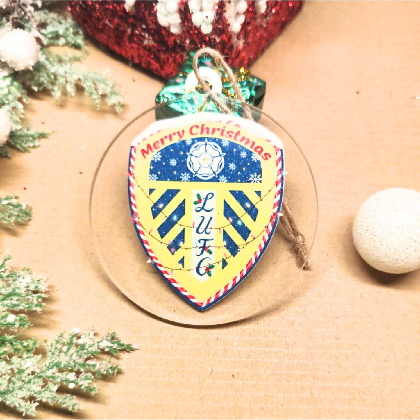 Leeds United Christmas Ornament