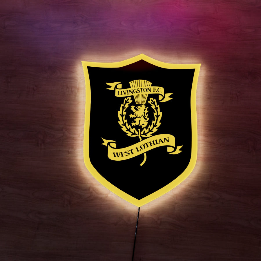 Livingston FC badge LED Wall light