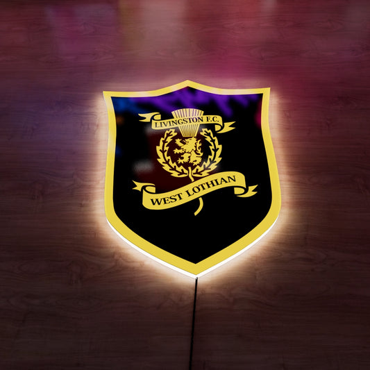 Livingston FC badge LED Wall light