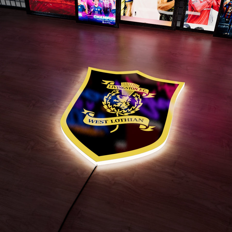 Livingston FC badge LED Wall light