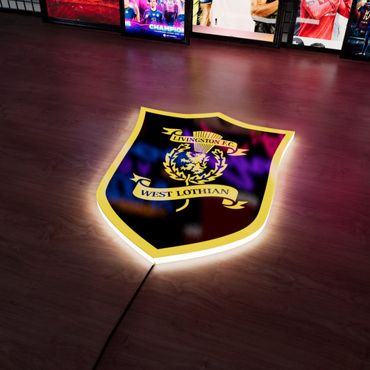 Livingston FC badge LED Wall light