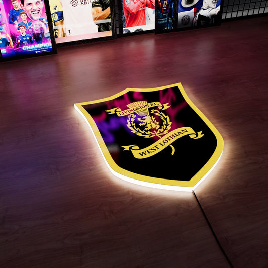 Livingston FC badge LED Wall light