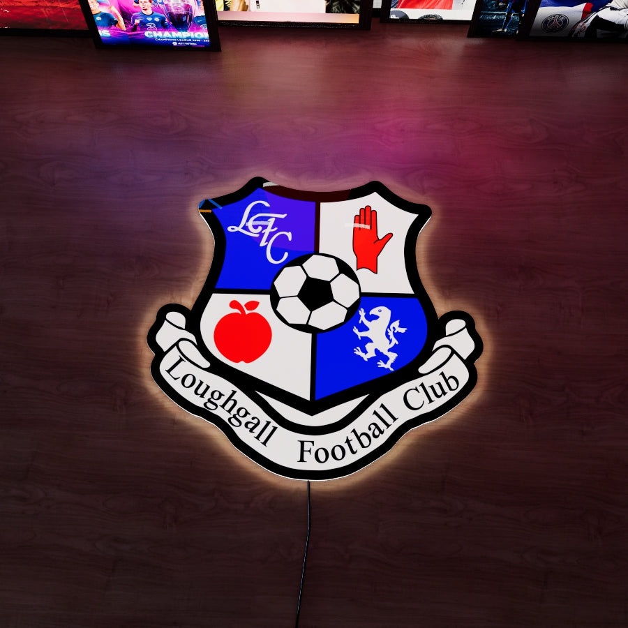Loughgall FC Logo LED Wall light