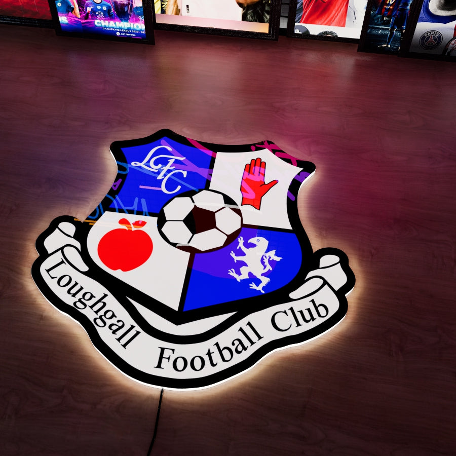 Loughgall FC Logo LED Wall light