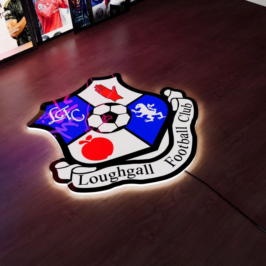 Loughgall FC Logo LED Wall light