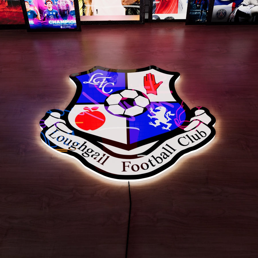 Loughgall FC Logo LED Wall light