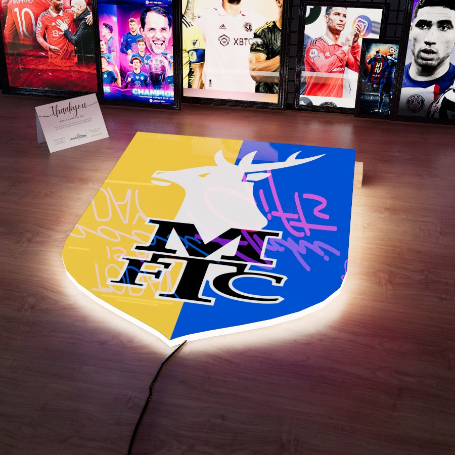 MAN FC Badge LED 15 inches (38cm)