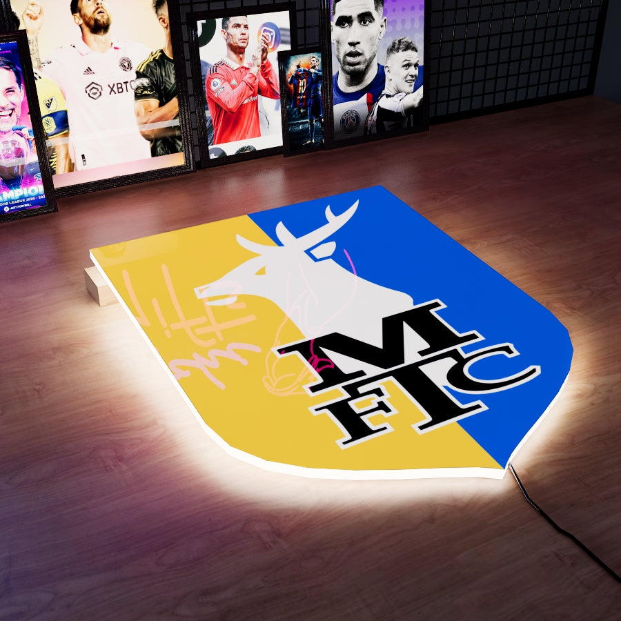 MAN FC Badge LED 15 inches (38cm)