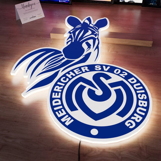 MSV Duisburg Logo LED 15 inches (38cm)