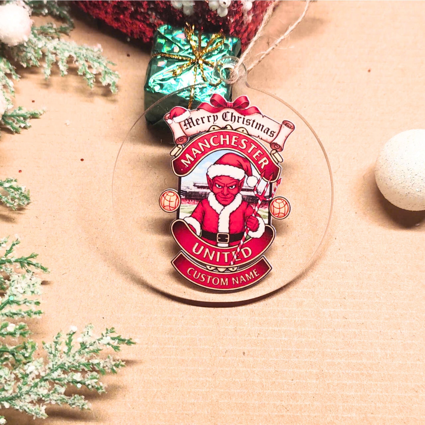 Manchester United Christmas Ornament