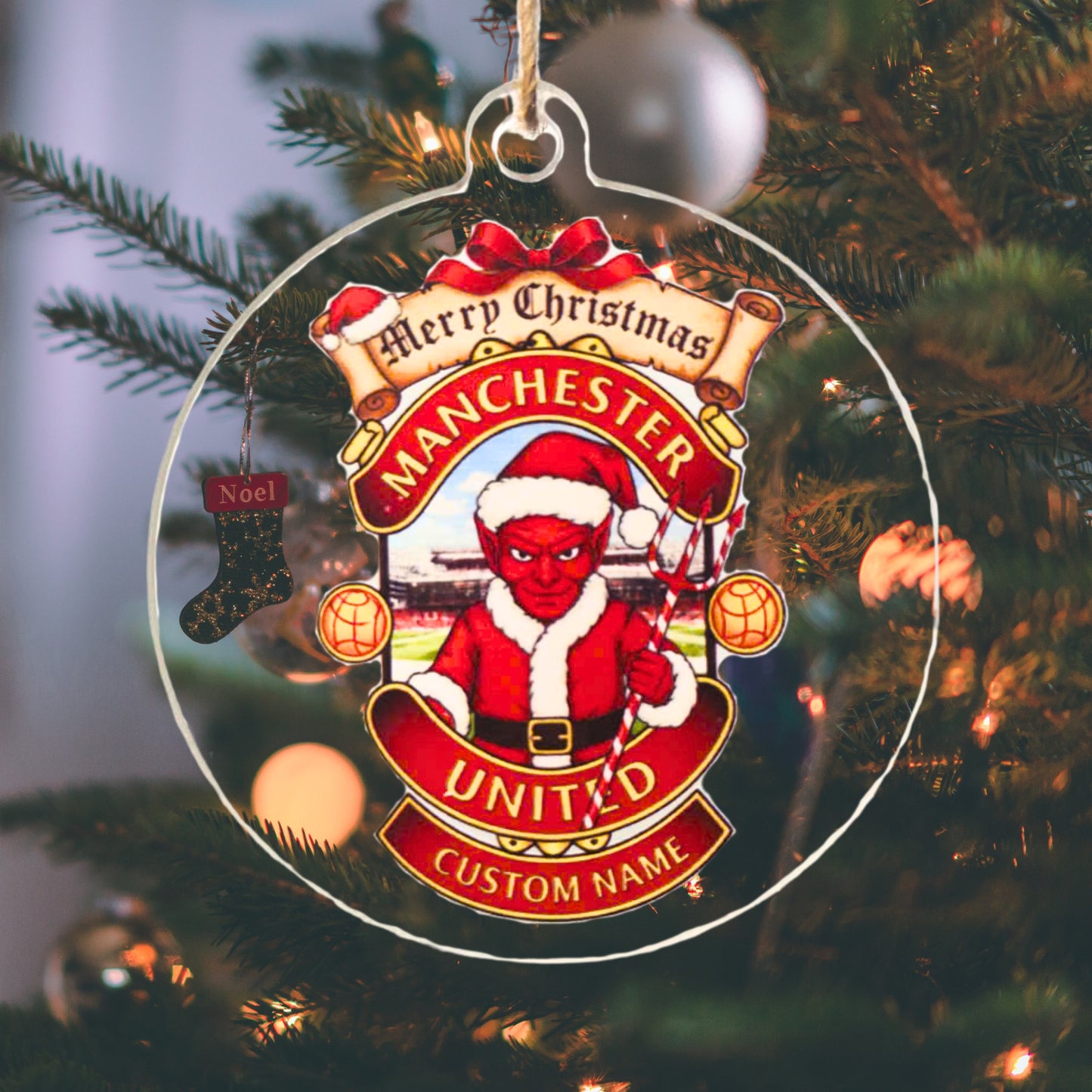 Manchester United Christmas Ornament