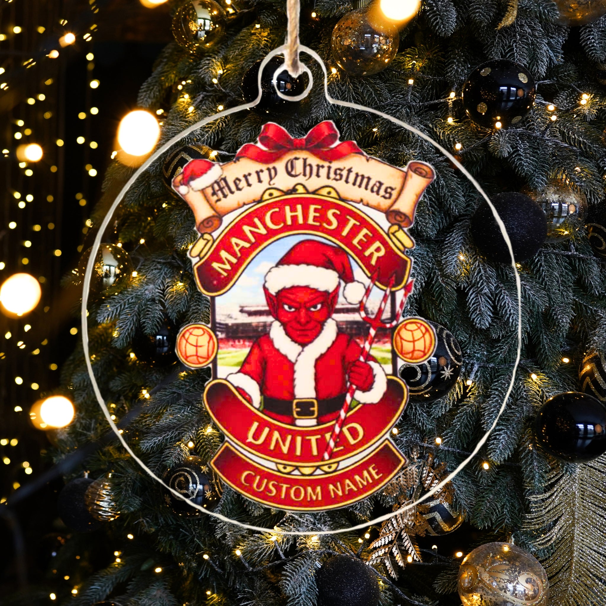 Manchester United Christmas Ornament