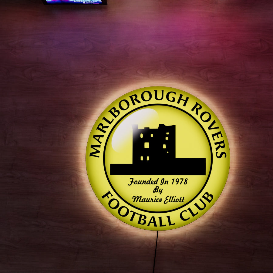 Marlborough Rovers badge LED Wall light