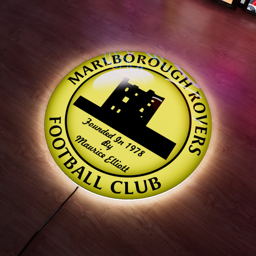 Marlborough Rovers badge LED Wall light