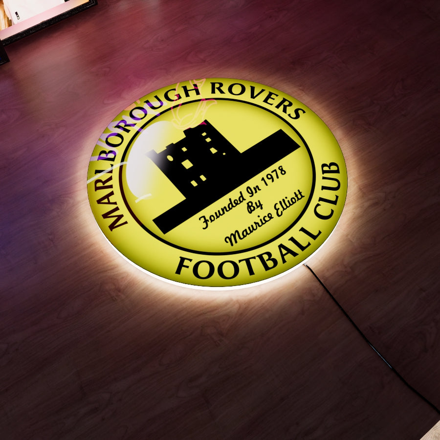 Marlborough Rovers badge LED Wall light