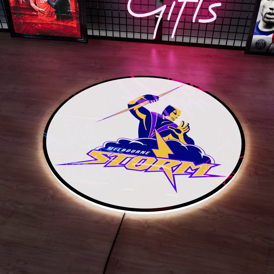 Melbourne Storm Logo LED Wall light