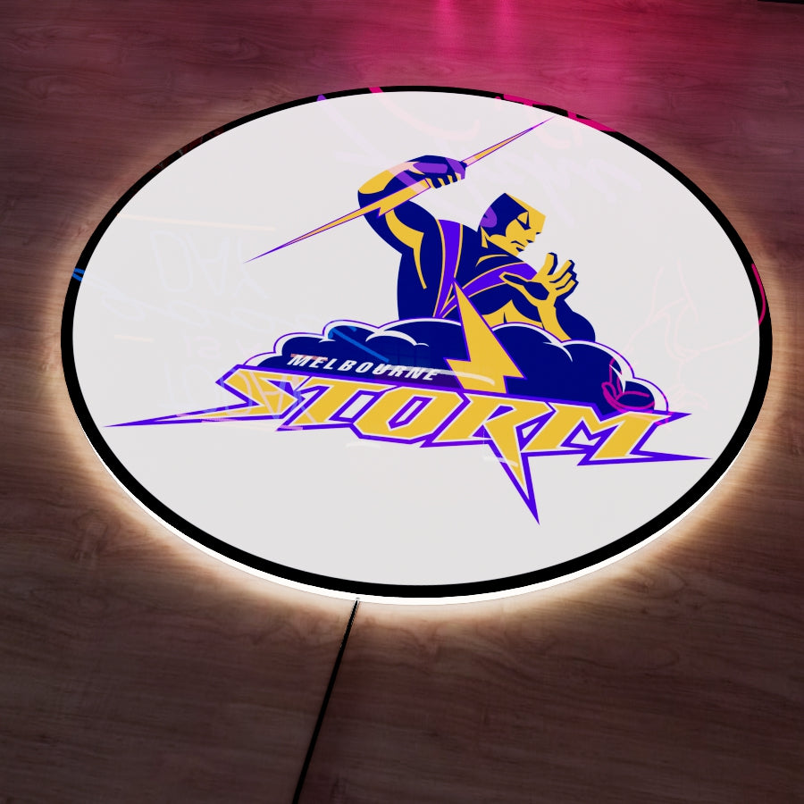 Melbourne Storm Logo LED Wall light