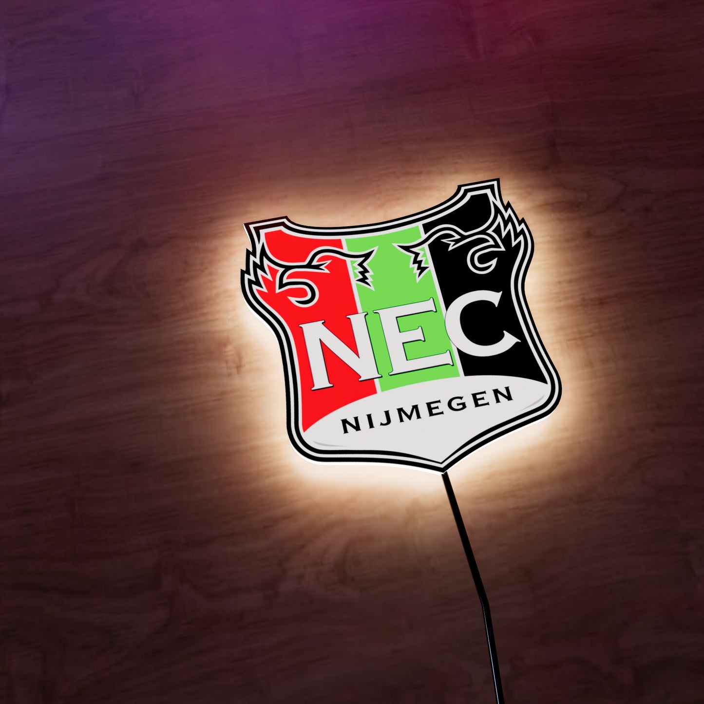 NEC Nijmegen FC logo LED Wall light