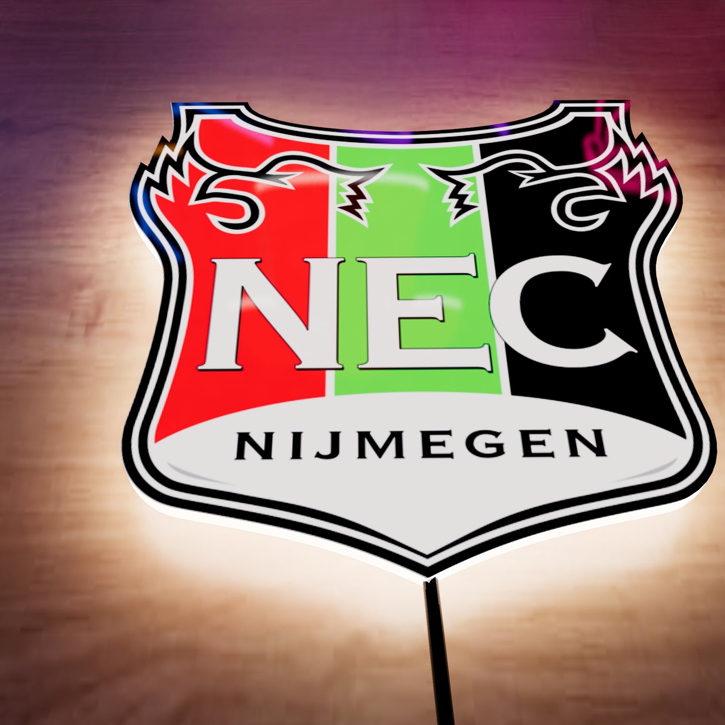 NEC Nijmegen FC logo LED Wall light