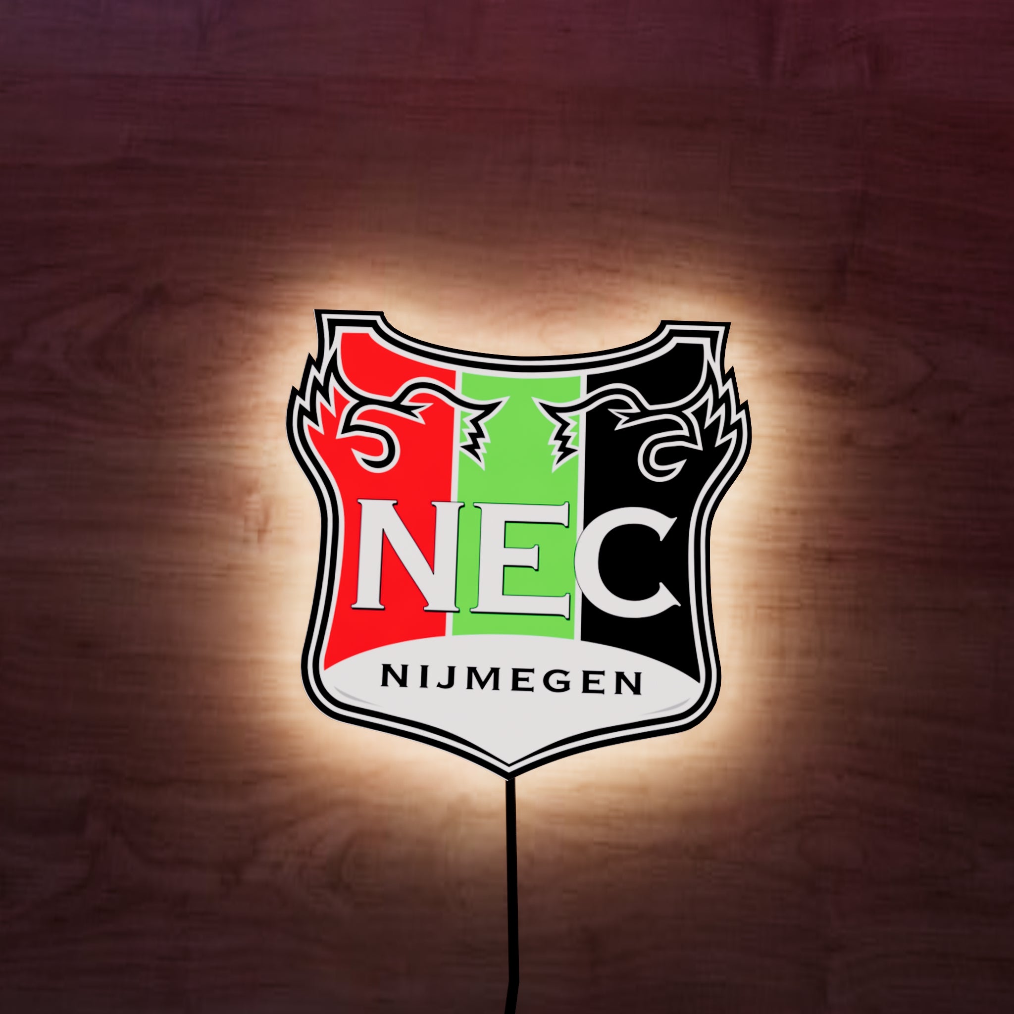 NEC Nijmegen FC logo LED Wall light