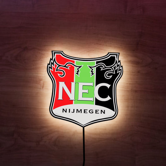 NEC Nijmegen FC logo LED Wall light
