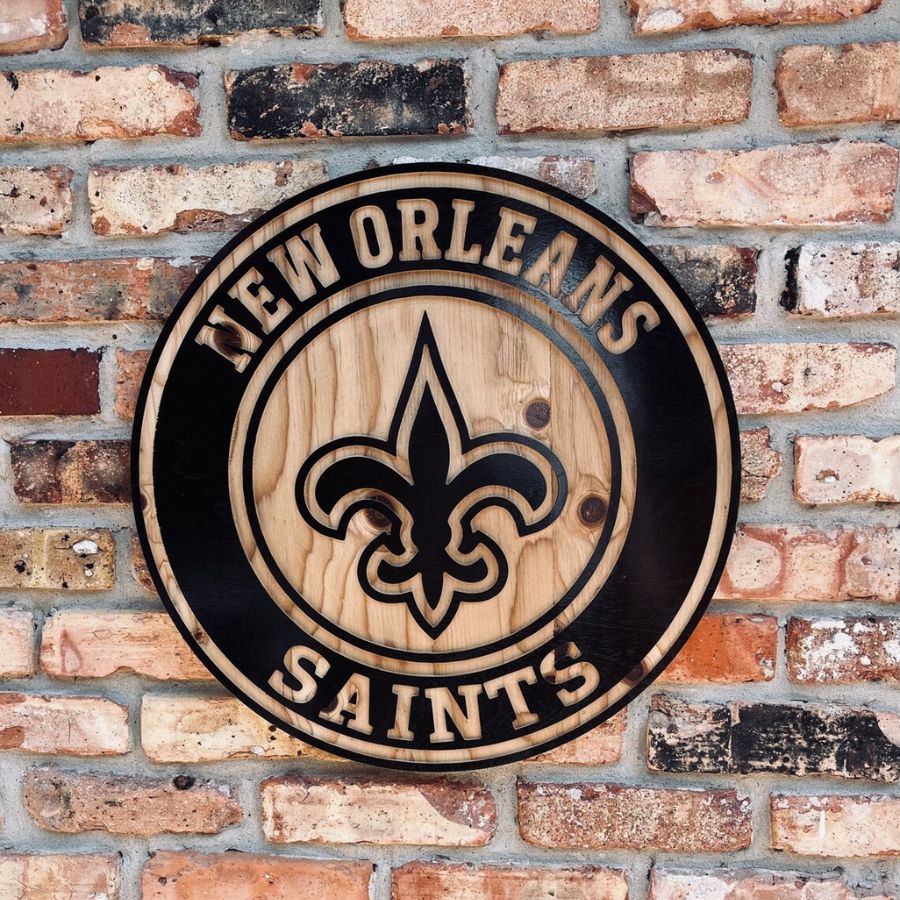 NEW ORLEANS FOOTBALL Logo Wall Art Sign Man Cave Louisiana