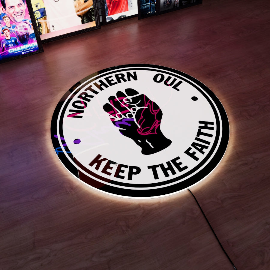 NORTHERN SOUL Logo LED Wall light