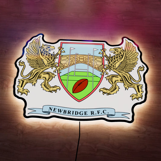 Newbridge Rugby badge LED Wall light