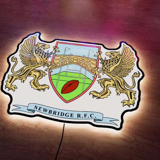 Newbridge Rugby badge LED Wall light