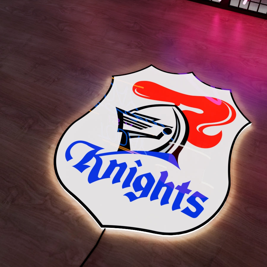 Newcastle Knights Logo LED Wall light