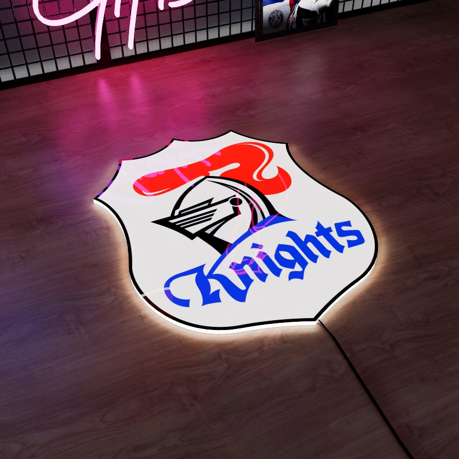 Newcastle Knights Logo LED Wall light