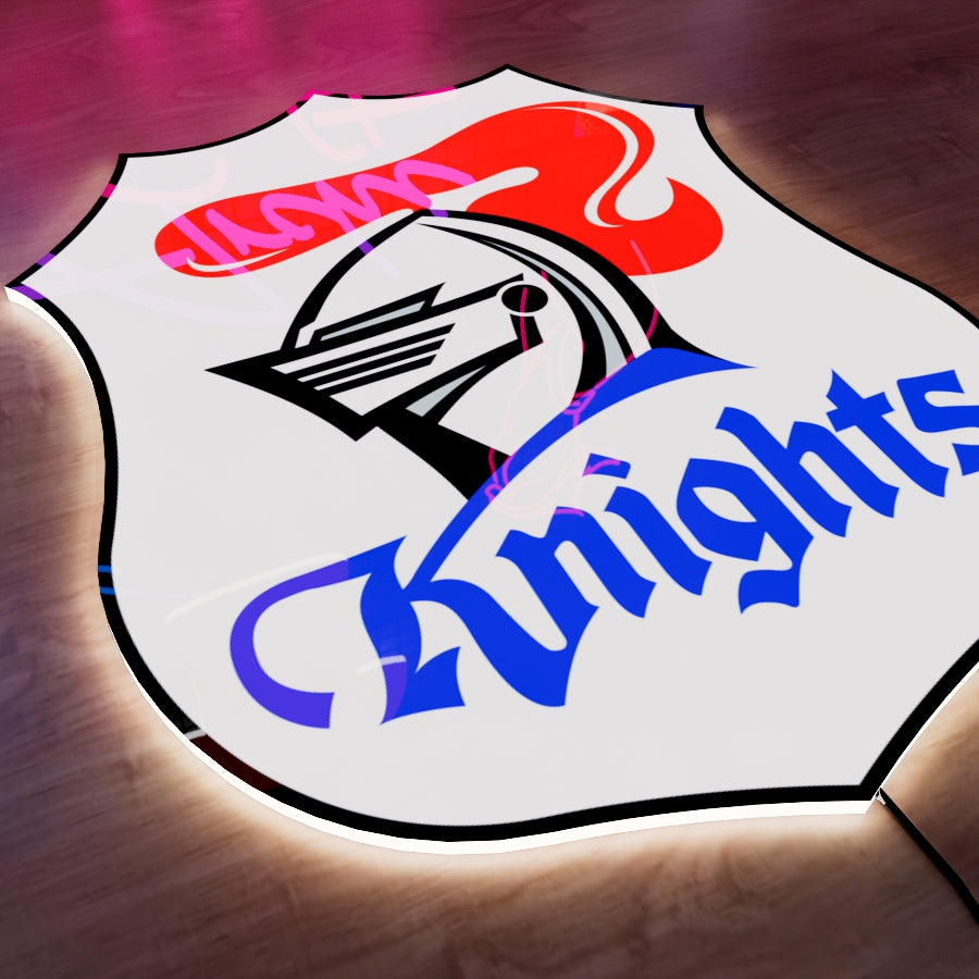 Newcastle Knights Logo LED Wall light
