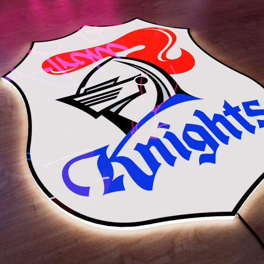 Newcastle Knights Logo LED Wall light