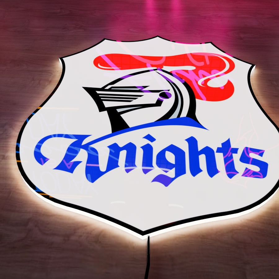 Newcastle Knights Logo LED Wall light