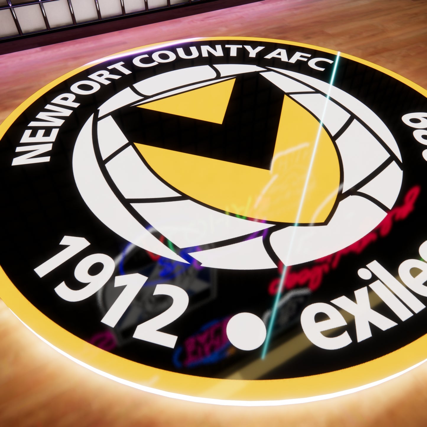 Newport County badge LED Wall light