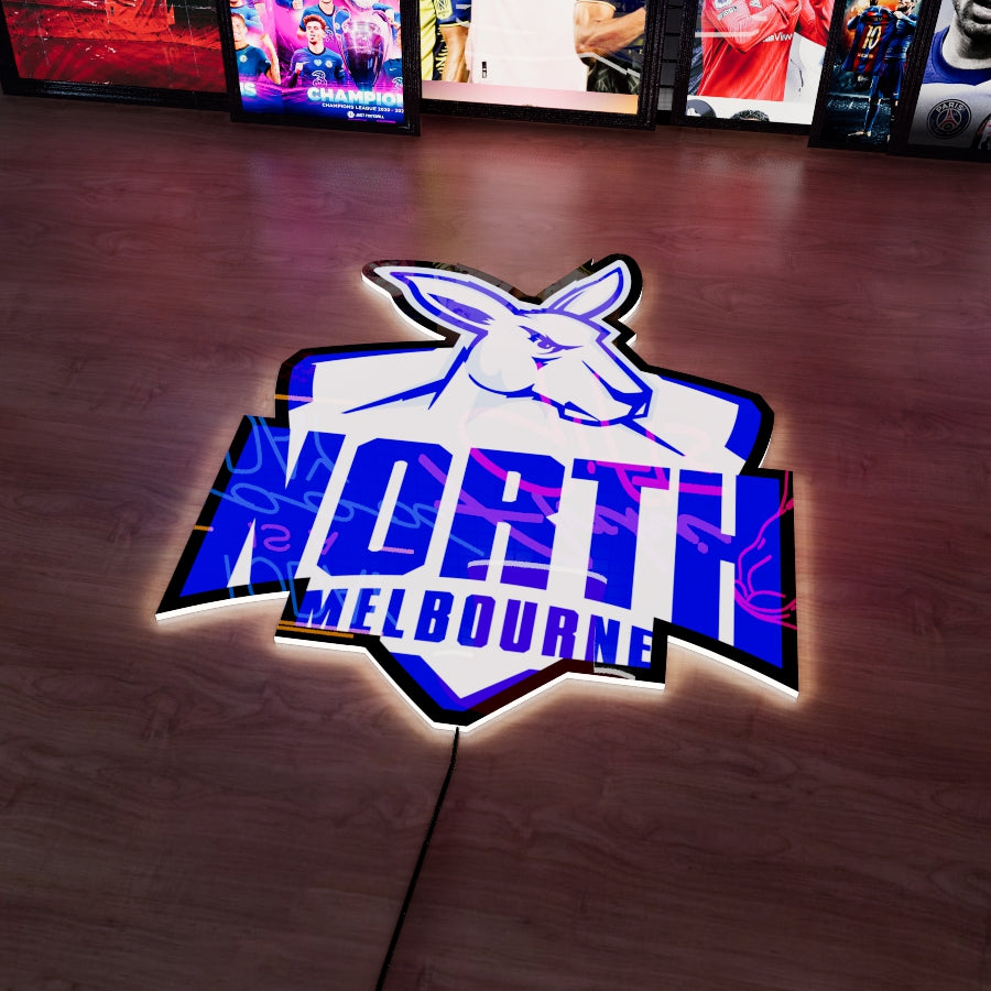 North Melbourne Logo LED Wall light