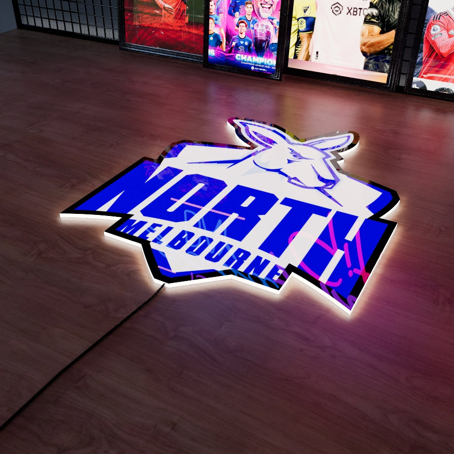 North Melbourne Logo LED Wall light
