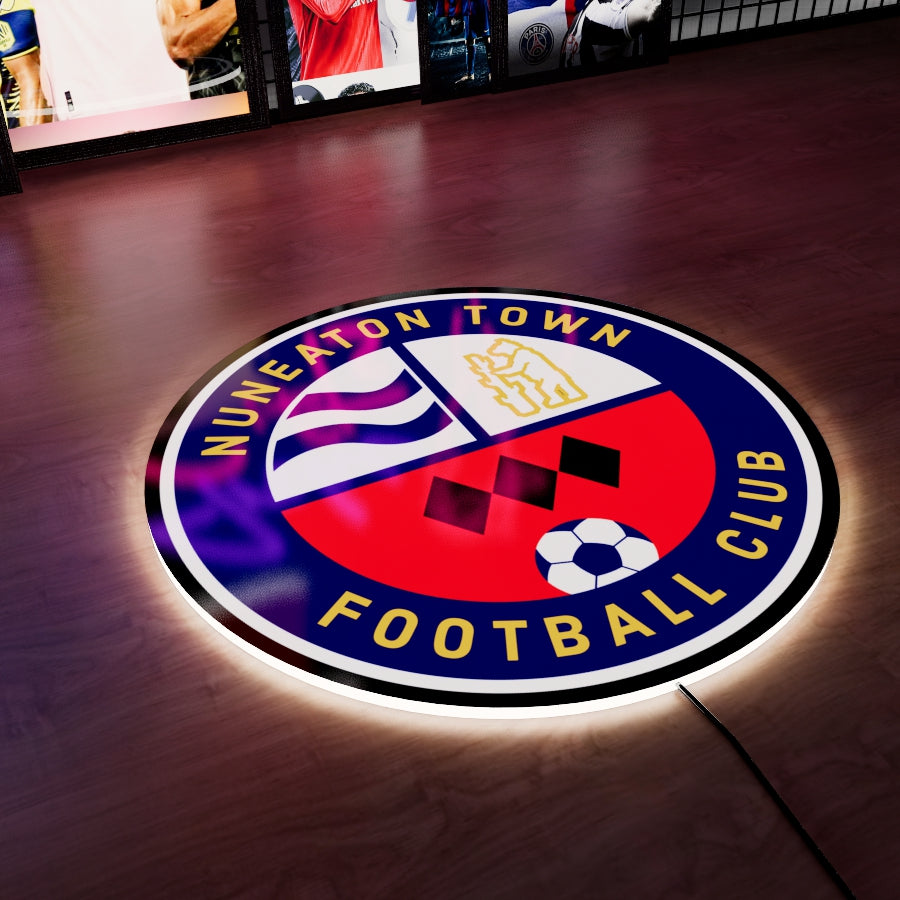 Nuneaton Town FC badge LED Wall light