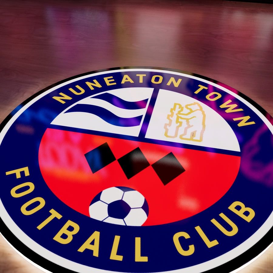 Nuneaton Town FC badge LED Wall light