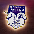 Ossett United FC Badge LED Wall light
