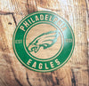 PHILADELPHIA FOOTBALL Logo Wood Wall Art Sign Man cave Garage