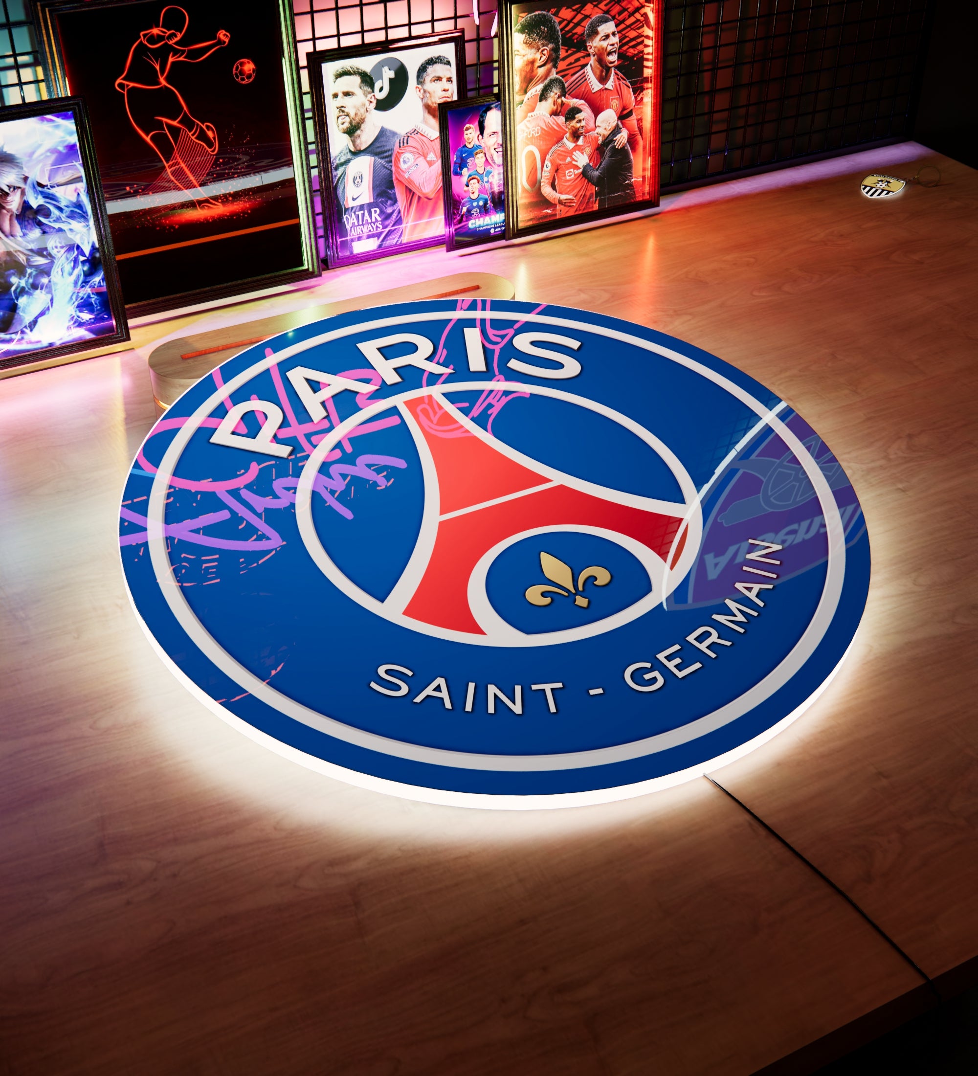 PSG FC Badge LED 15 inches (38cm)