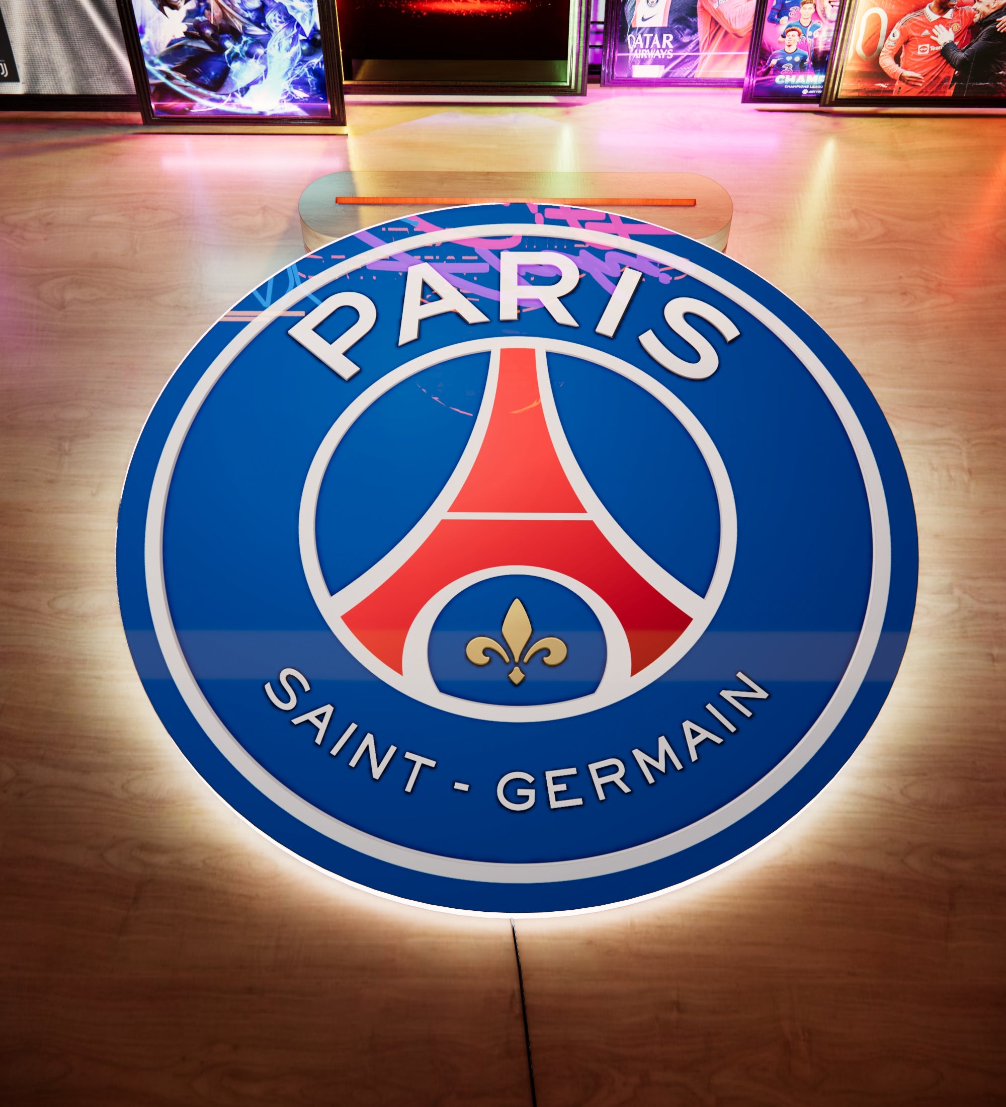 PSG FC Badge LED 15 inches (38cm)