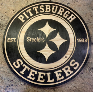 Pittsburgh Logo Wall Art Sign football