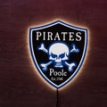 Poole Pirates Logo LED Wall light