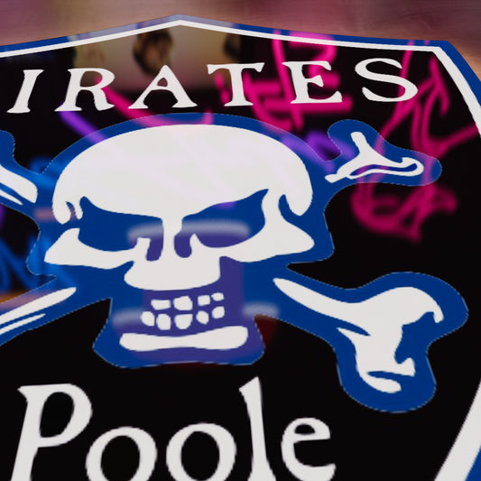 Poole Pirates Logo LED Wall light