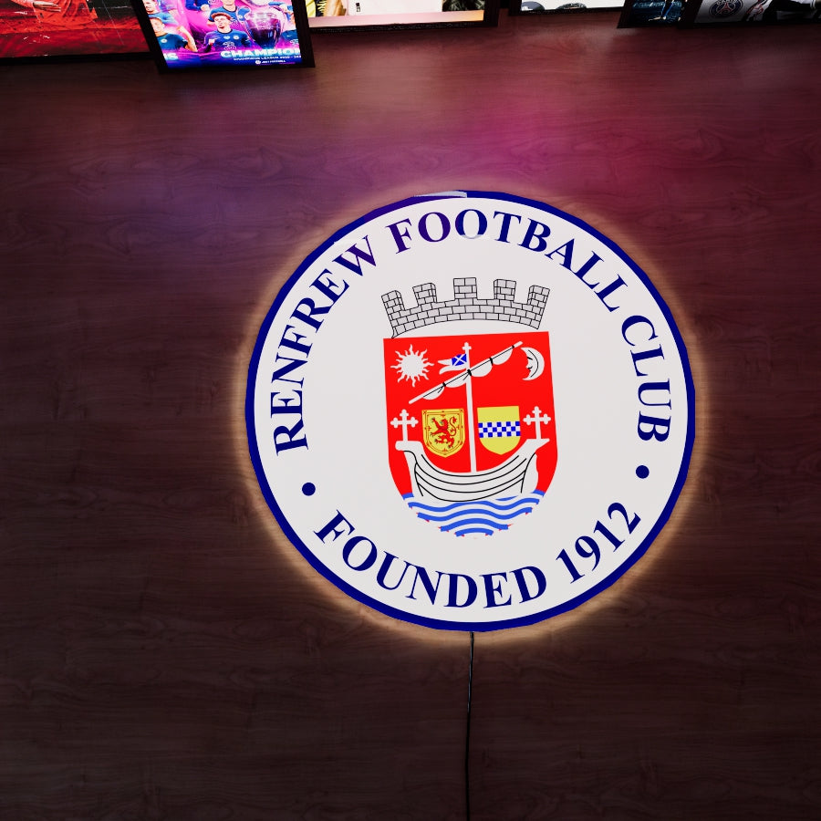 RENFREW FCロゴウォールLED