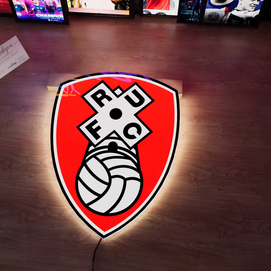 ROT FC Badge LED 15 inches (38cm)