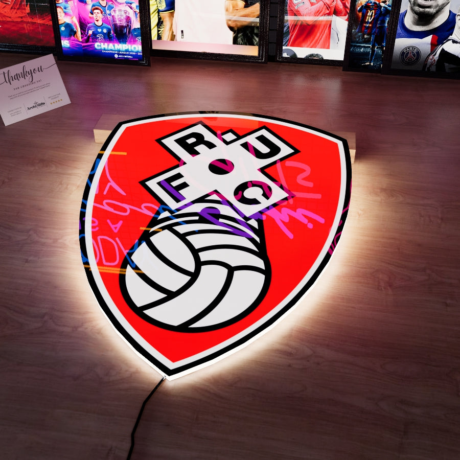 ROT FC Badge LED 15 inches (38cm)